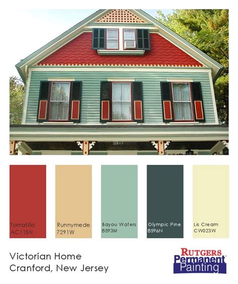 Victorian Home With Bold Exterior Paint Colors Inspiring Colors