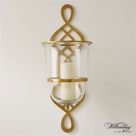 Global Views Grand Fret Gold Hurricane Gold 490131 In 2020 Sconces