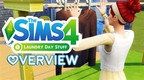 The Sims 4 Laundry Day Stuff Pack Overview Youtube