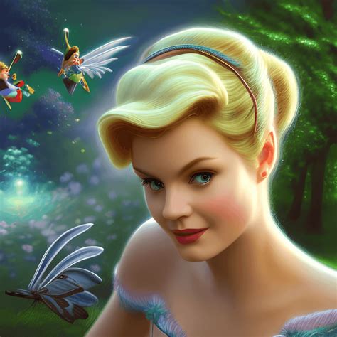 tinker bell 3d graphic by thomas kinkade · creative fabrica