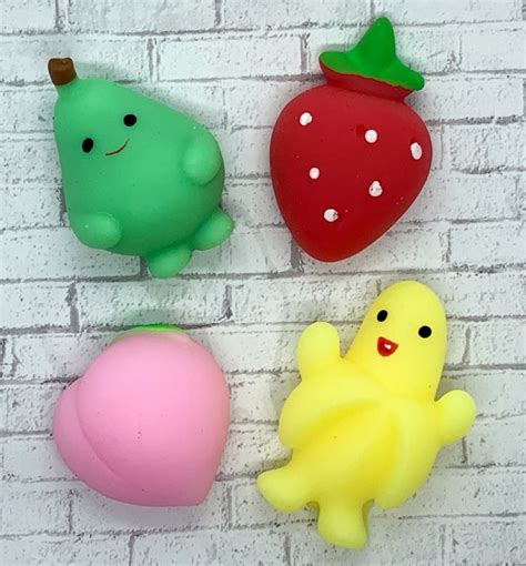 Fruit Mochi Squishy Box Candy Extras Soft Cute Etsy