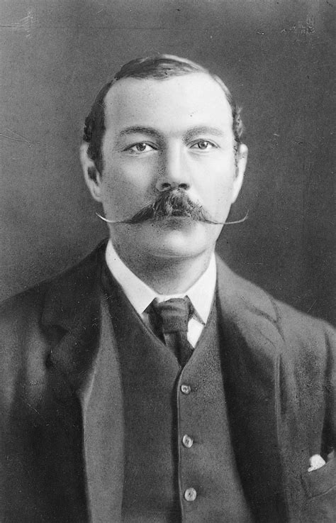 English Physician Writer Sir Arthur Conan Doyle Best Known For His