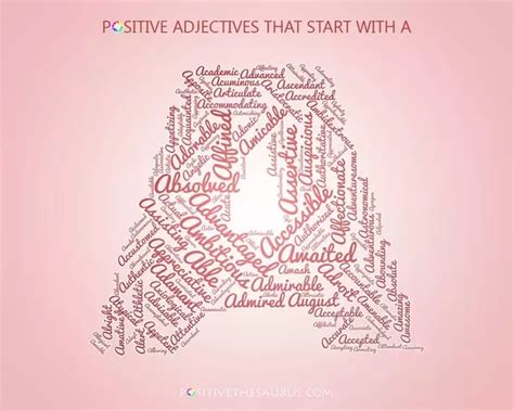 See the definition, listen to the word, then try to spell it correctly. What are some positive adjectives starting with a? - Quora