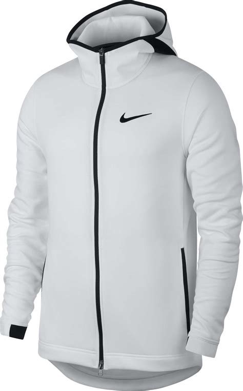 Nike Synthetic Therma Winterized Full Zip Hoodie In Whiteblack White