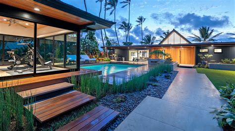 Lanikai Modern Oceanfront Estate Kailua Oahu Hawaii
