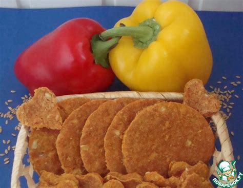 Хлебцы из семян белого льна с овощами – кулинарный рецепт