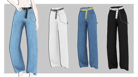Mmdxdl Sims 4 Bebe Pants By 8tuesday8 On Deviantart