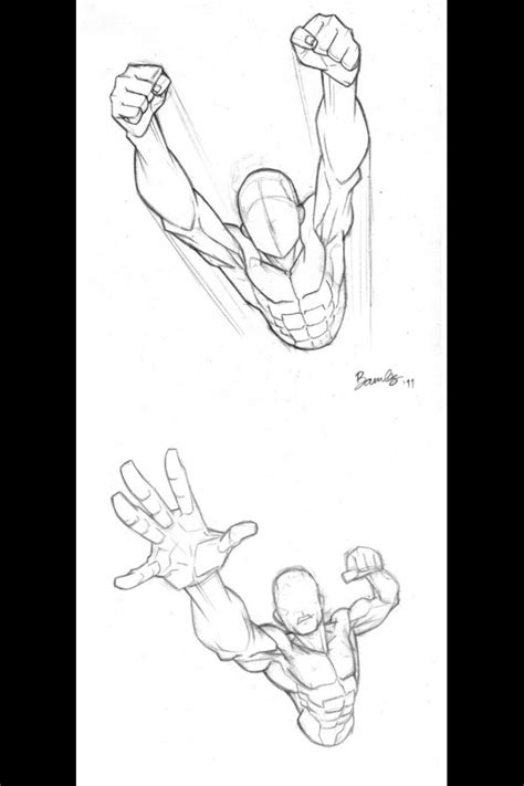 Superhero Flying Drawing Reference Nomu Wallpaper