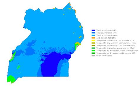 Climate Zone Map Of Uganda