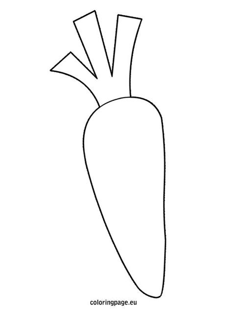 Free Printable Easter Carrot Template
