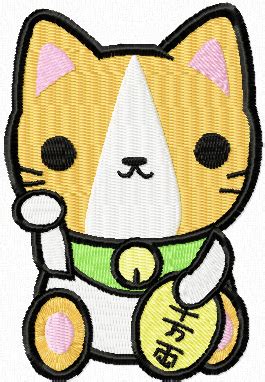 Moreover, we are having more section for best embroidery designs here. Maneki neko - Japan kitty embroidery - News - Free machine ...
