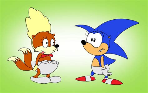 Baby Sonic And Tails By Retrouniverseart On Deviantart