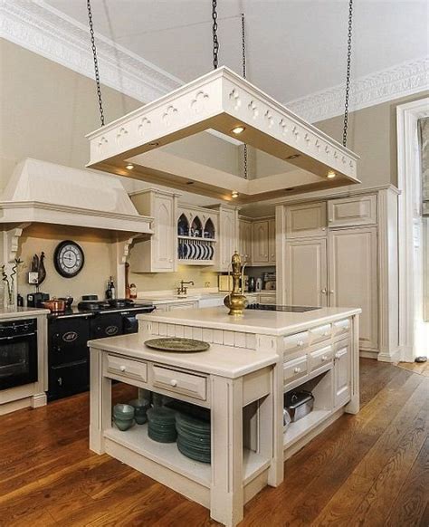 Interesting Alternative To The Typical Pot Rack Over The Kitchen Island