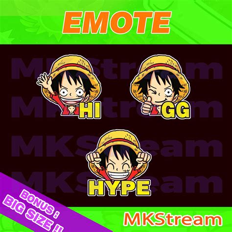 Artstation Twitch Emotes Chibi Luffy Hype Gg Hi Pack Artworks