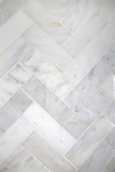 Try This Herringbone Marble Tile A Beautiful Mess Bloglovin