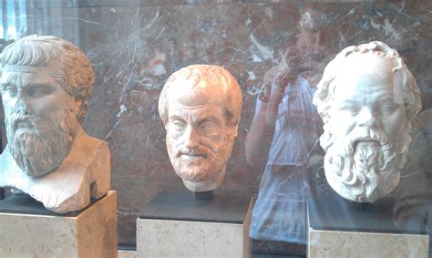 Busts Of The Masters Of Philosophy Plato Aristotle And Socrates