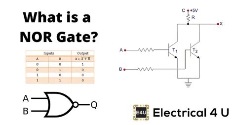 Nor Gate What Is It Working Principle And Circuit Diagram Electrical4u