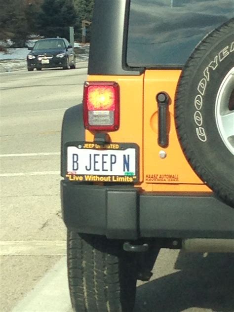 Jeep Personalized License Plate Ideas Lamonica Duggan