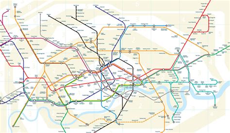 B Map The London Tube Map Redesigned For A Multiscreen World