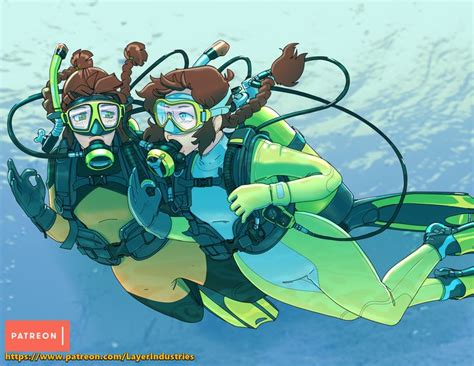 Pin By J J On Scuba Diving Women 7 In 2021 Scuba Diving Anime Art