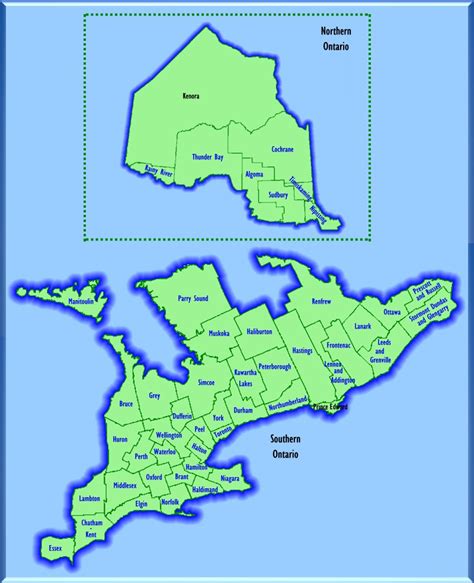 Counties In Ontario Map South Carolina Map