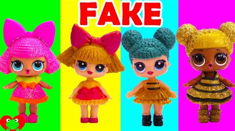 Genie Opens Lol Surprise Dolls Fake Vs Real Youtube