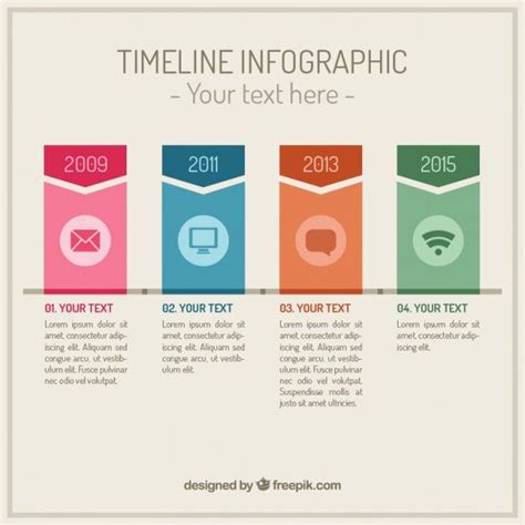 Colored Timeline Banners Infographic Infographic Timeline