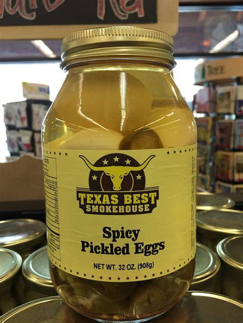Spicy Pickled Eggs 32oz Texasbestshop