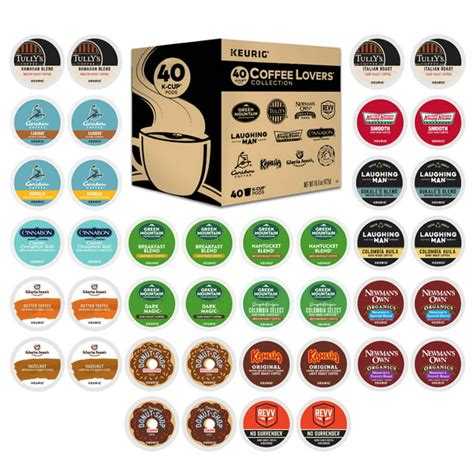 Coffee Lovers Collection Variety Pack Keurig K Cup Pod Sampler 40