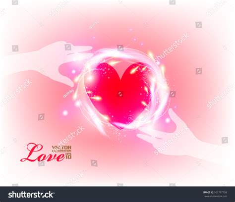 Holding Love Hearts Hand Vector Design Stock Vector Royalty Free