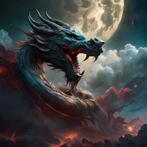 Artstation Chinese Dragon In The Sky