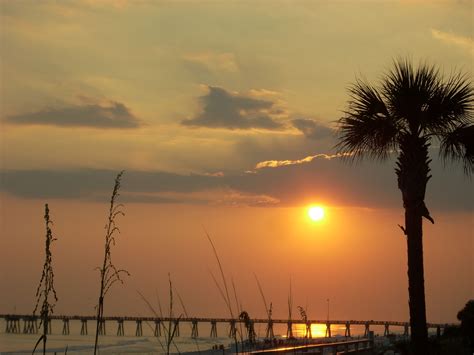 Sunset At Panama City Beach By Tina Franklin Panama City Panama