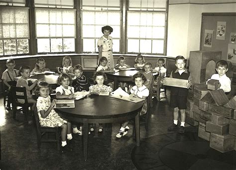 1950s Elementary Classroom Teacher Kindergarten 1948 1949