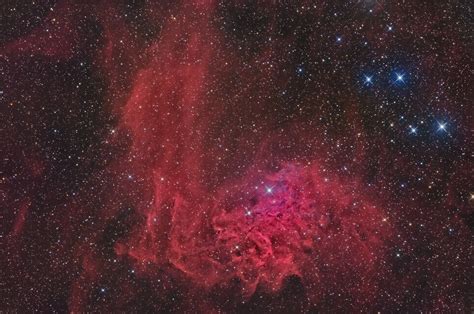 Ic405 Flaming Star Nebula In Auriga