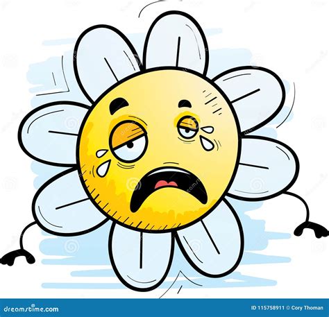 Cartoon Flower Crying Stock Vector Illustration Of Graphic 115758911
