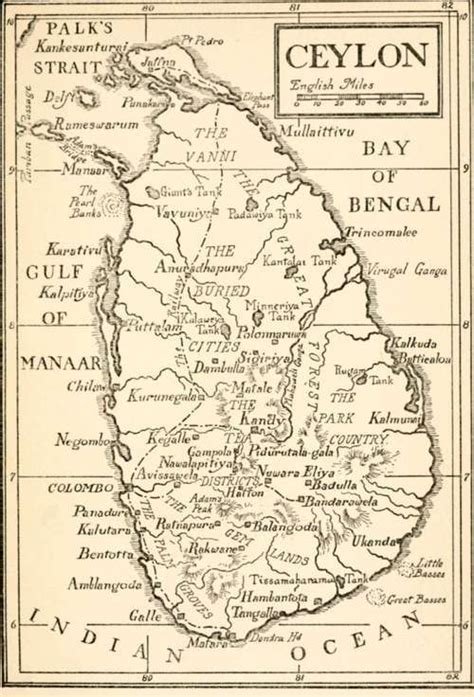 Sketch Map Of Ceylon Map Old Map Map Sketch