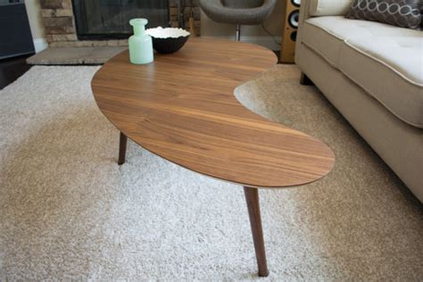 Get angled leg plates for a true midcentury modern look. Mid-Century Modern Coffee Table Walnut Kidney Bean Extra