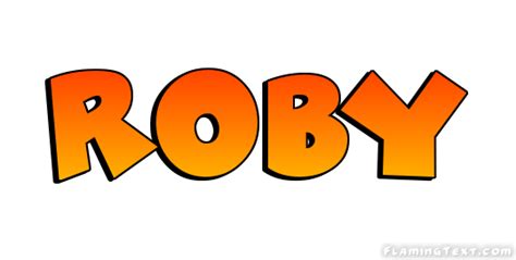 Roby Logo Free Name Design Tool From Flaming Text