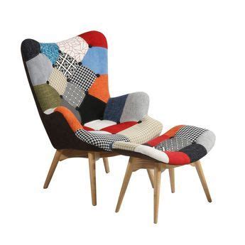 Voir cette épingle et d'autres images dans et pour mon appart. Fauteuil FREATHER et OTTOMAN PATCHWORK (Chaises Icon Design) - Chaises de design, tables de ...