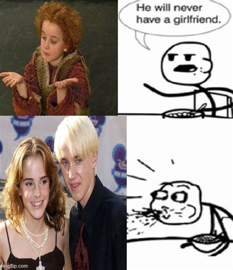 image tagged in harry potter dating draco malfoy hermione granger imgflip