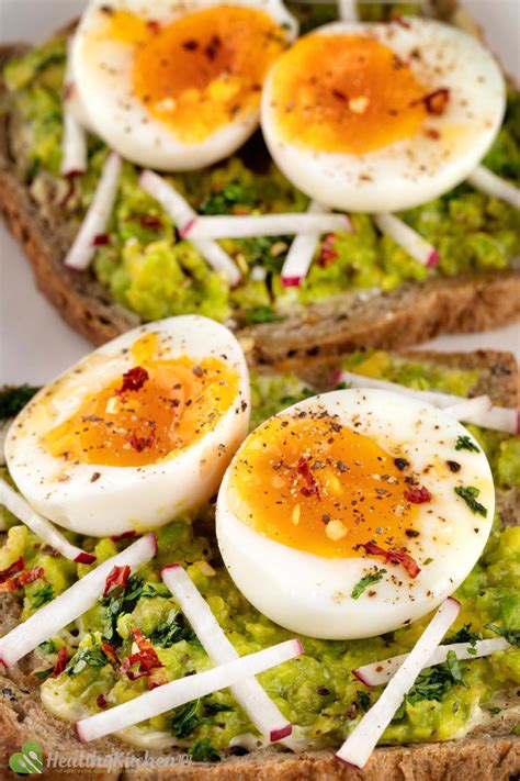 An Avocado Toast Recipe With Soft Boiled Eggs That Ooze When Sliced