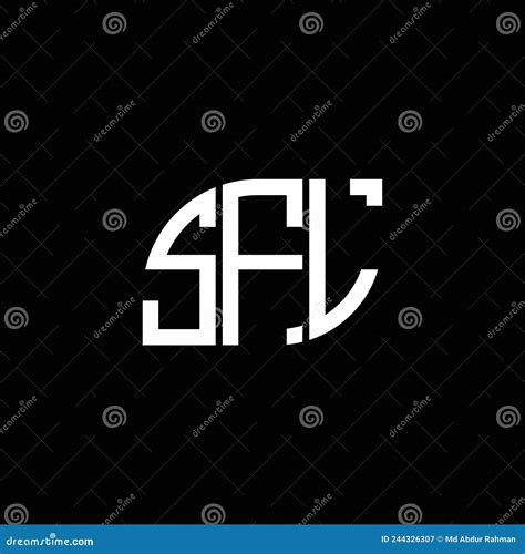 Sfl Letter Logo Design On Black Background Sfl Creative Initials