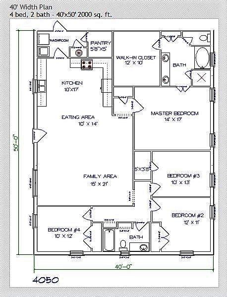 Texas Barndominiums 4 Bedroom Open Concept Barndominium Floor Plans