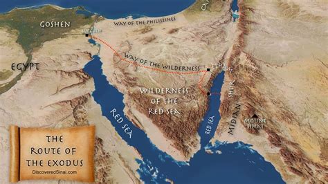 Journey Of The Exodus From Egypt To The Red Sea Crossing Youtube