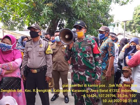 Polri Dan Tni Lakukan Pengamanan Pembagian Bst Wilayah Rengasdengklok