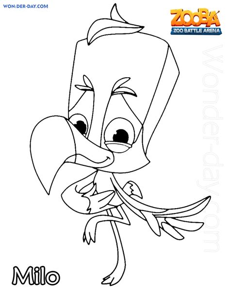 Zooba Coloring Pages - Free coloring pages for Kids