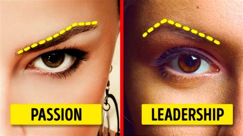 what your eyebrow shape can say about your personality youtube