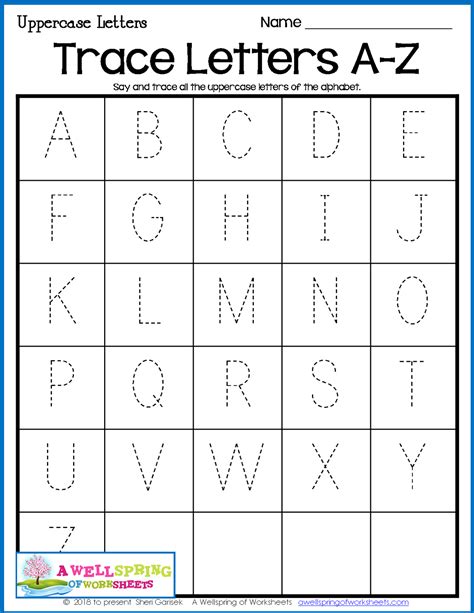 Tracing Letters Worksheets Pdf