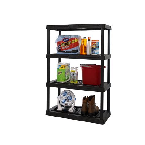 Hart 4 Tier 18 X 36x 53 Ventilated Plastic Storage Shelf Unit 600