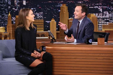 Jessica Alba In The Tonight Show Starring Jimmy Fallon In New York 9 14